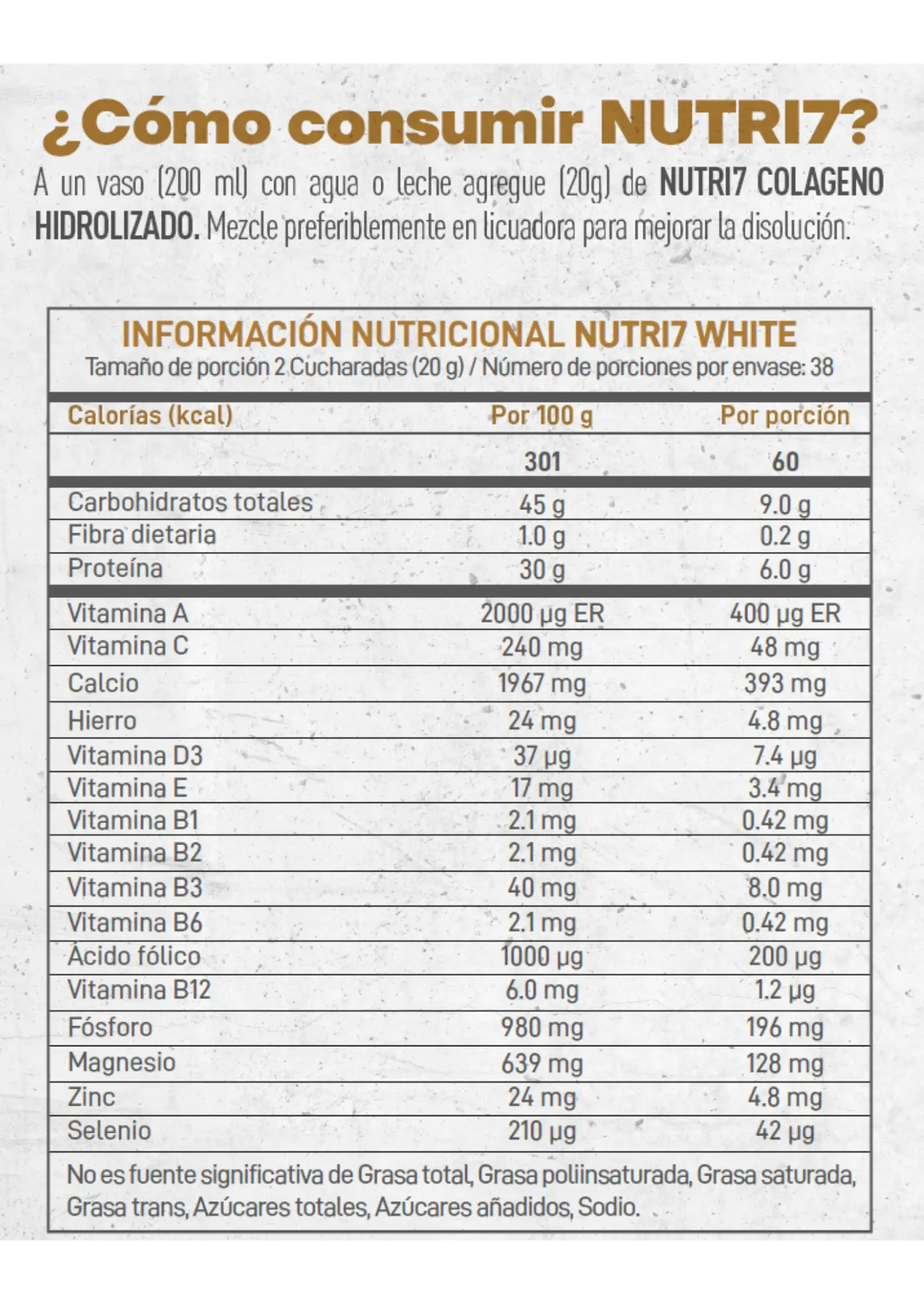 Colágeno Marino Nutri7 White - Imagen 2
